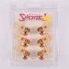 Sperzel Locking Tuners, 3+3 Gold W/Ivory Pegs