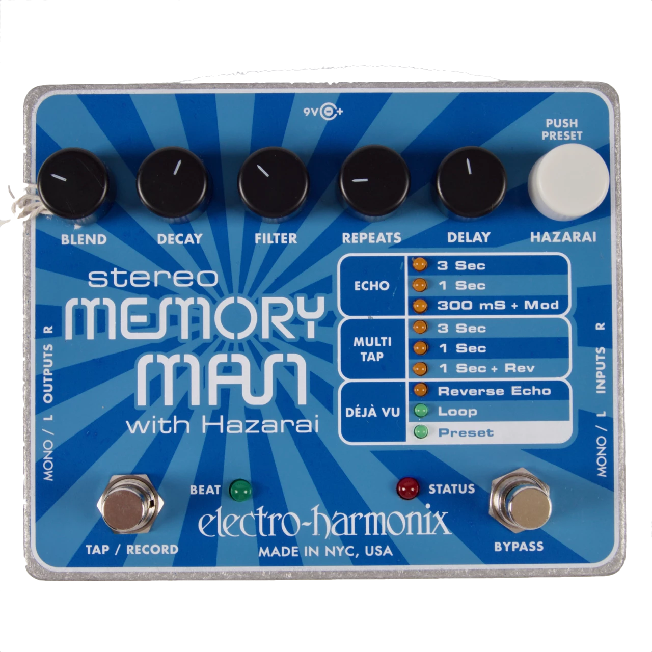 Electro-Harmonix Stereo Memory Man With Hazarai 1 Electro-Harmonix Stereo Memory Man With Hazarai