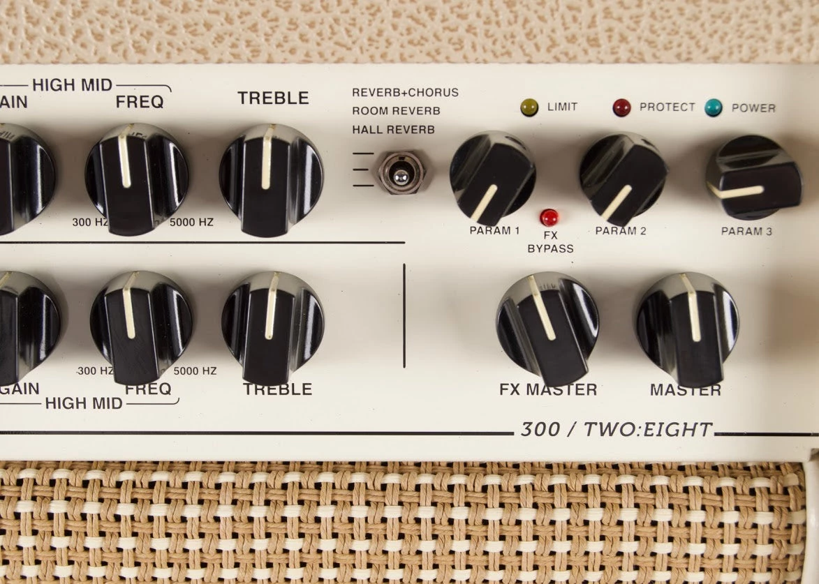 Mesa Boogie Rosette 300 Two:8 Acoustic Guitar Amp, Brit Tan Cream 4 Mesa Boogie Rosette 300 Two:8 Acoustic Guitar Amp, Brit Tan Cream