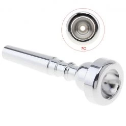 Starving Students Music Supplies New SILVER PLATED 7C Trumpet Mouthpiece Mouthpiece - Trumpet