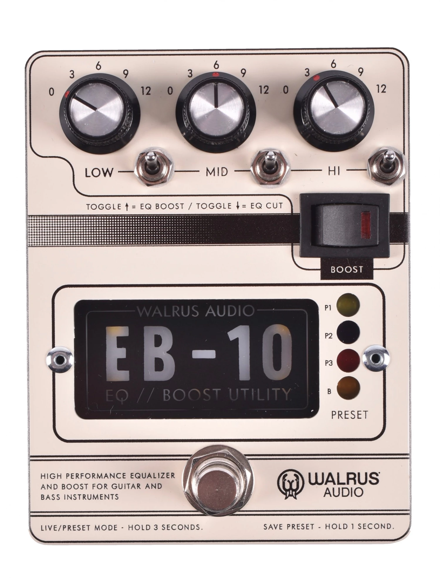 Walrus Audio EB-10 Preamp EQ Boost Effects 1 Walrus Audio EB-10 Preamp EQ Boost Effects