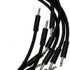 Starving Students Music Supplies Modular Synthesizer Accessories Luigi's Modular Supply Bucatini Braided Patch Cables - Package Of 5 Black Cables, 18" (45 Cm)