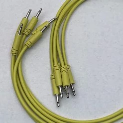 Starving Students Music Supplies Modular Synthesizer Accessories Luigi's Modular Supply Spaghetti Eurorack Patch Cables - Package Of 5 Yellow Cables, 12