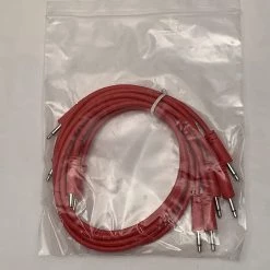 Starving Students Music Supplies Modular Synthesizer Accessories Luigi's Modular Supply Spaghetti Eurorack Patch Cables - Package Of 5 Red Cables, 18