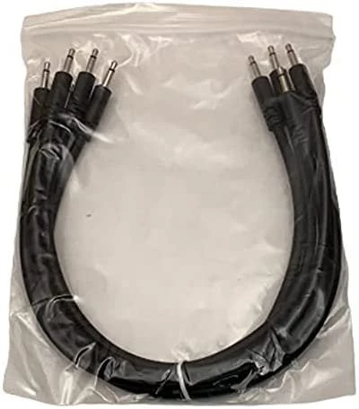 Starving Students Music Supplies Luigi's Modular Supply Bucatini Braided Patch Cables - Package Of 5 Black Cables, 12" (30 Cm) Modular Synthesizer Accessories 2 Starving Students Music Supplies Luigi's Modular Supply Bucatini Braided Patch Cables - Package Of 5 Black Cables, 12" (30 Cm) Modular Synthesizer Accessories