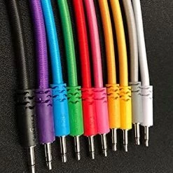 Starving Students Music Supplies Modular Synthesizer Accessories Luigi's Modular Supply Bucatini Braided Patch Cables - Package Of 5 Black Cables, 6" (15 Cm) 9 Starving Students Music Supplies Modular Synthesizer Accessories Luigi's Modular Supply Bucatini Braided Patch Cables - Package Of 5 Black Cables, 6