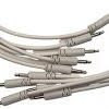 Starving Students Music Supplies Luigi's Modular Supply Spaghetti Eurorack Patch Cables - Package Of 5 White Cables, 6" (15 Cm) Modular Synthesizer Accessories
