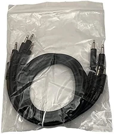 Starving Students Music Supplies Modular Synthesizer Accessories Luigi's Modular Supply Bucatini Braided Patch Cables - Package Of 5 Black Cables, 18" (45 Cm) 2 Starving Students Music Supplies Modular Synthesizer Accessories Luigi's Modular Supply Bucatini Braided Patch Cables - Package Of 5 Black Cables, 18" (45 Cm)