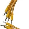 Starving Students Music Supplies Modular Synthesizer Accessories Luigi's Modular Supply Bucatini Braided Patch Cables - Package Of 5 Gold Cables, 6" (15 Cm)
